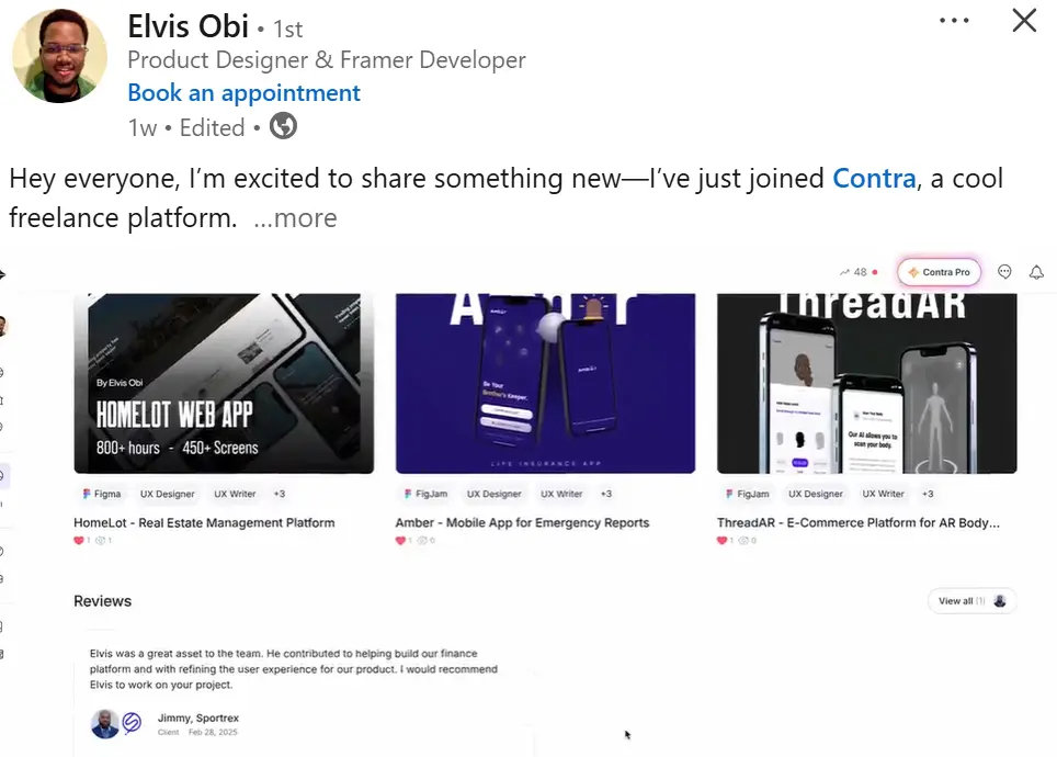 Increase your chances to get hired on LinkedIn by sharing milestones. 